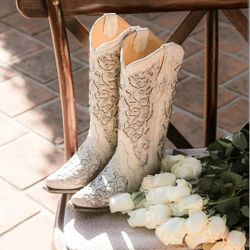 Size 8 Corral Wedding Boots 