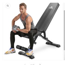 Maxkare Weight Bench Adjustable Workout Bench-Folding Incline Bench Press-Foldable Weight Lifting Bench for Home Gym-882 Ibs Capacity- 8+4+2 Positions
