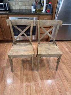 World Market’s Bistro Distressed Wood Dining Chairs
