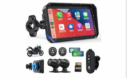 Brand new in the box- Motorcycle CarPlay Screen with Android Auto – 6.25” Waterproof GPS Pantalla para Moto Apple CarPlay Navigation System for Motorc