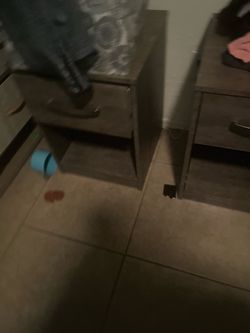 Gray nightstands - 2