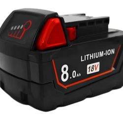 18V 8.0Ah Replacement for Milwaukee M18 Battery,
