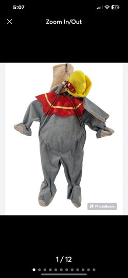 Vintage! Halloween Disney Dumbo Elephant Plush Costume