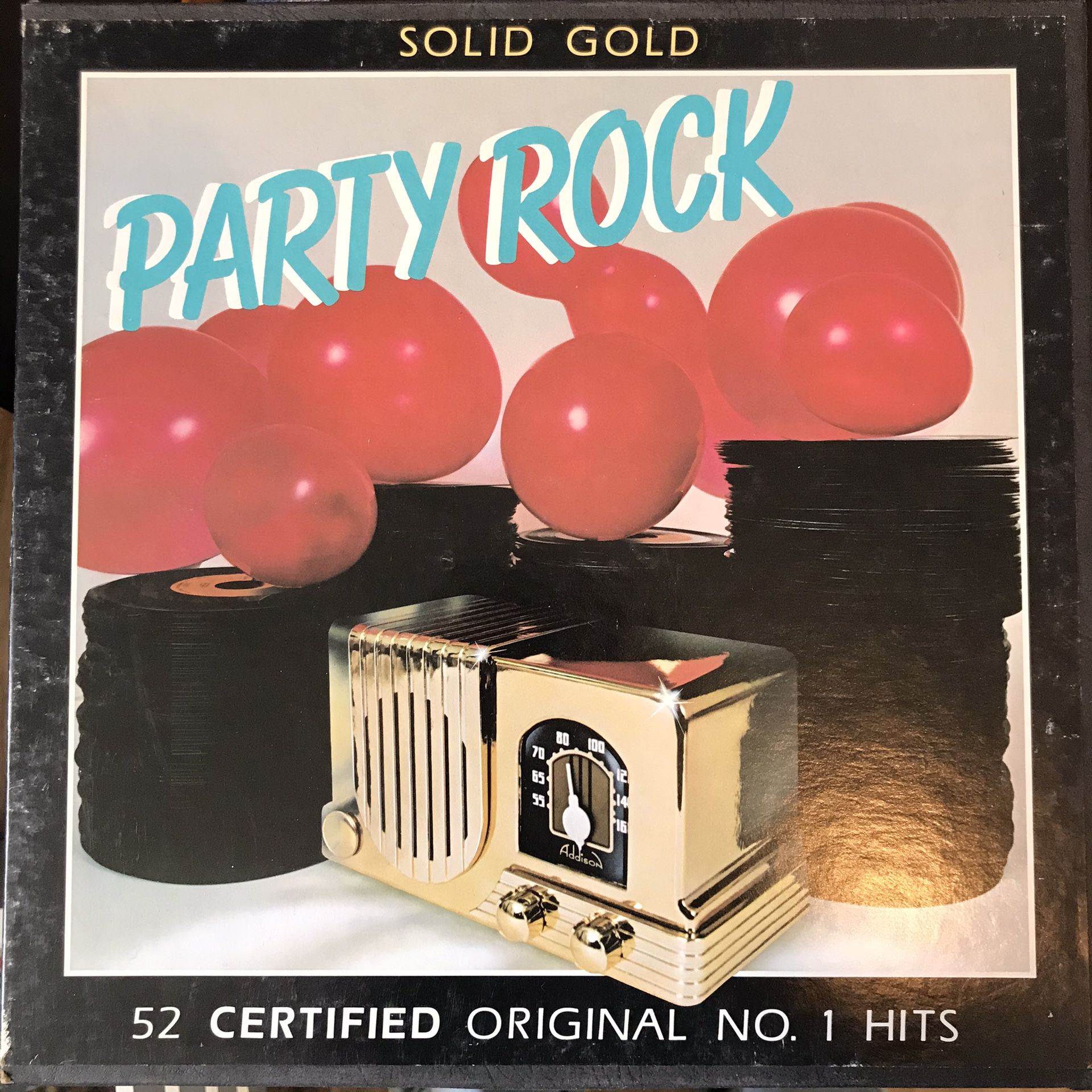 Solid Gold Party Rock 52 certified orginal no.1 hits vinyl record