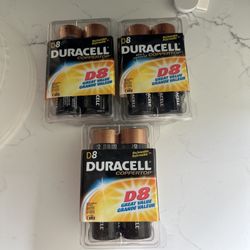 8 Packs D Batteries All Tested !