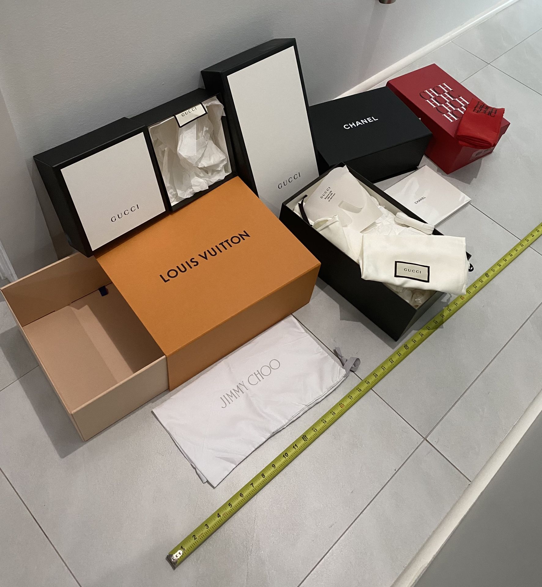 LOUIS VUITTON GUCCI ティファニー箱のみ Empty empty Gucci Louis Vuitton Chanel Tiffany & Co. for Sale in