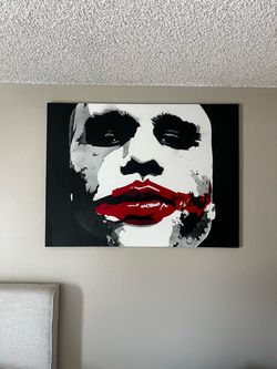 Joker Canvas Wall Art Painting
