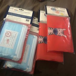 Kids Face Masks And Storage Pouch