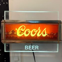 ⭐️WORKING⭐️Vintage Coors Beer Lighted Bar Sign – Working | Man Cave / Bar Decor