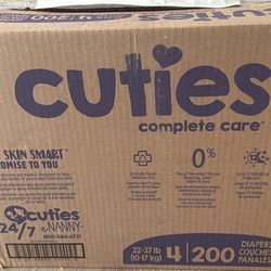 Cuties Complete Care Diapers, Size 4 (CS/200)