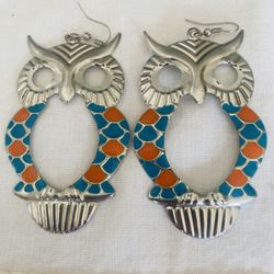 Vintage Owl Earrings 