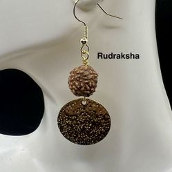 Rudraksha Genuine Handmade Earrings