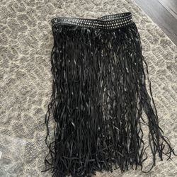 Leather Fringe Belt 