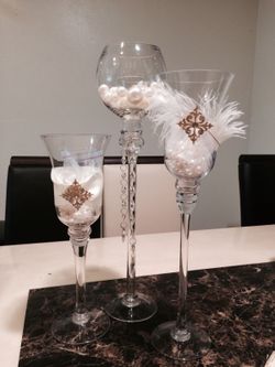 Elegant wedding goblets