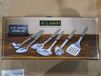 41 & Main 6-Piece Serving Utensil Set