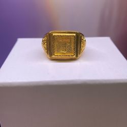 24k “T” And Dragon Ring