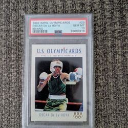 1992 OSCAR DE La HOYA Rookie Card - PSA GEM MINT 10