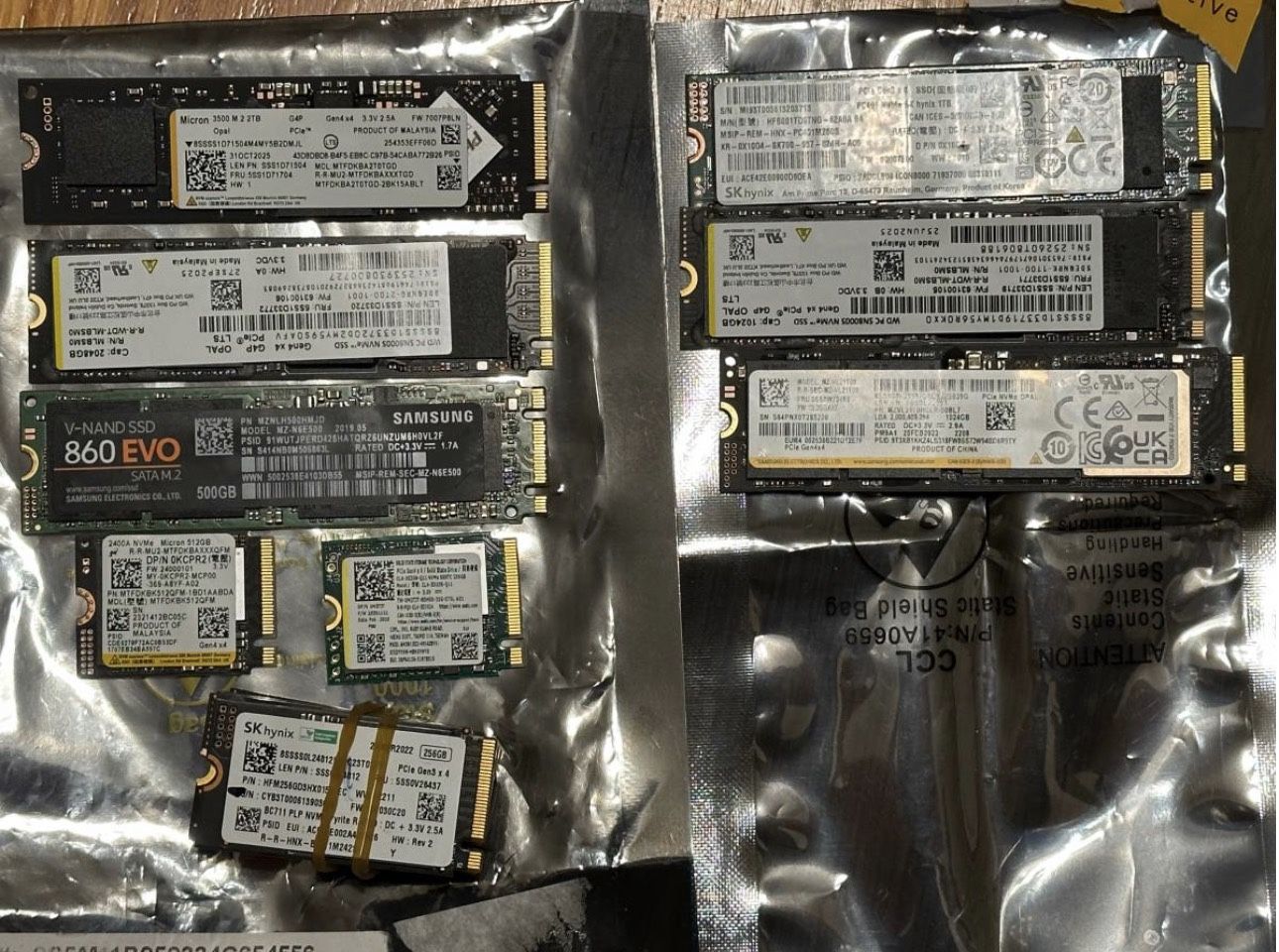 NVME M.2 mini SATA HDD 256GB 500GB 1TB 2TB SSD HDD Hard Drive - Thumb Drive External Hard Drive 64Gb 128Gb for Laptop & Desktop- Please Read Details