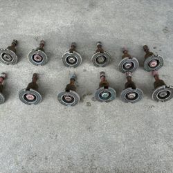 12 Vintage Champion Brass Pop Up Sprinklers