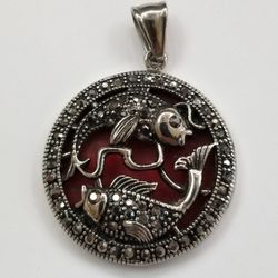 Pendant Set With Marcasites 