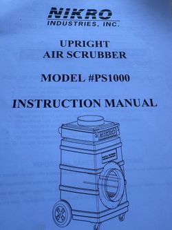 Up right air scrubber