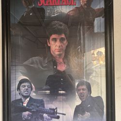 Scarface 4 Paintings With Frames All 4 $40 