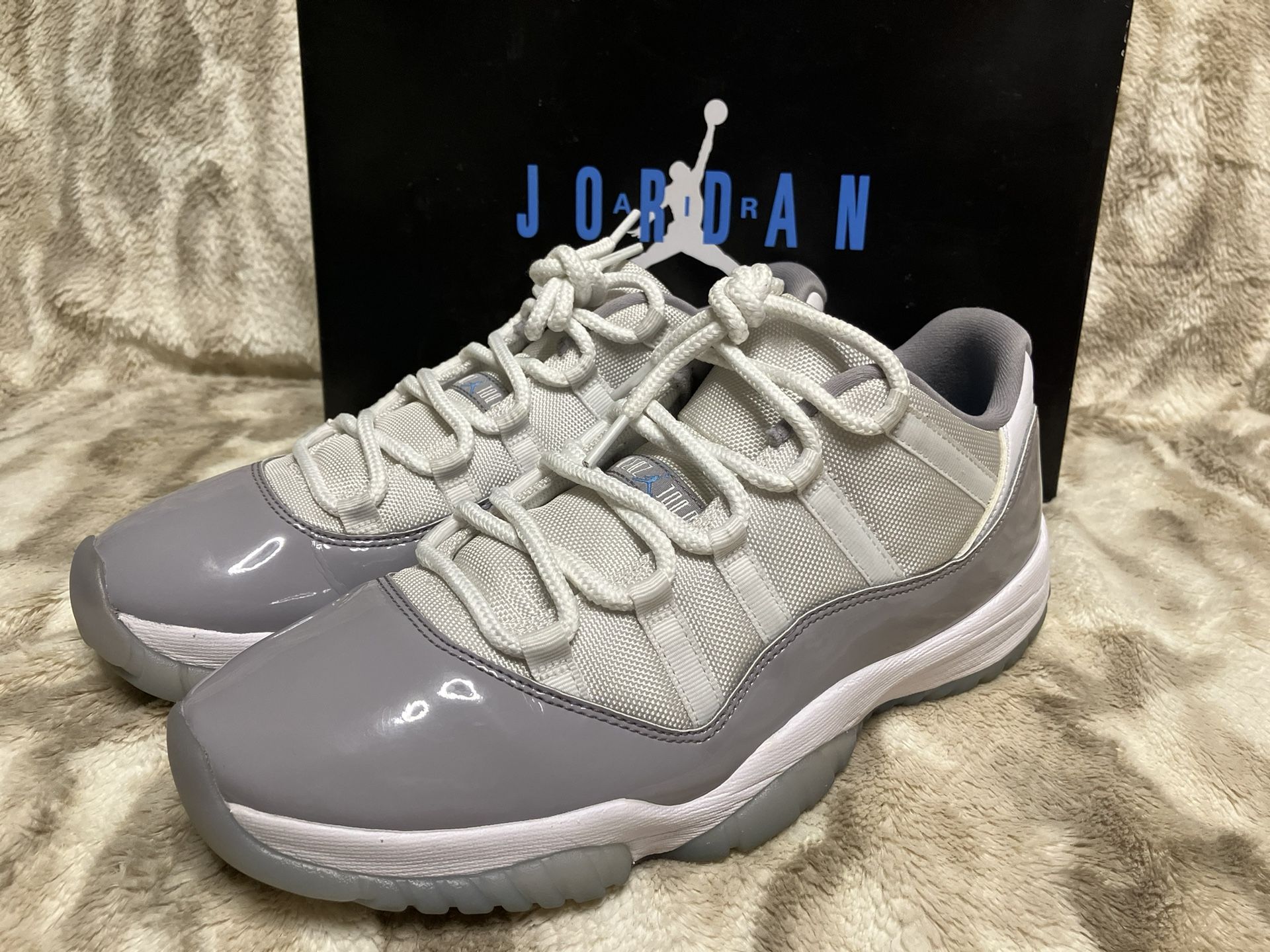 Sz 11.5m- Air Jordan 11 Low Cement Grey- Lightly Used OG Box
