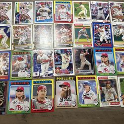 Philadelphia Phillies Baseball Card Team Lot (44) - Harper, Turner, Wheeler, Nola