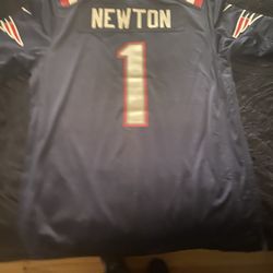Can Newton Patriots Jersey