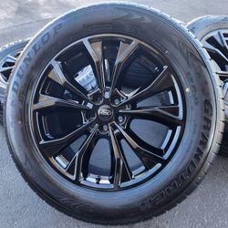 20" Ford Explorer New Gloss Black OEM Wheels And Tires