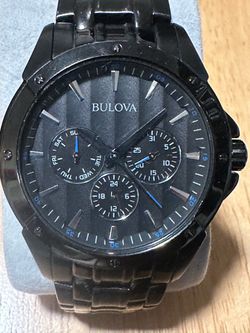 Bulova Black Chronograph Men's Watch