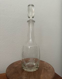 Vintage Glass Decanter Barware