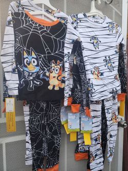 Bluey Halloween Kids Pajama Sets size 6, 8,10