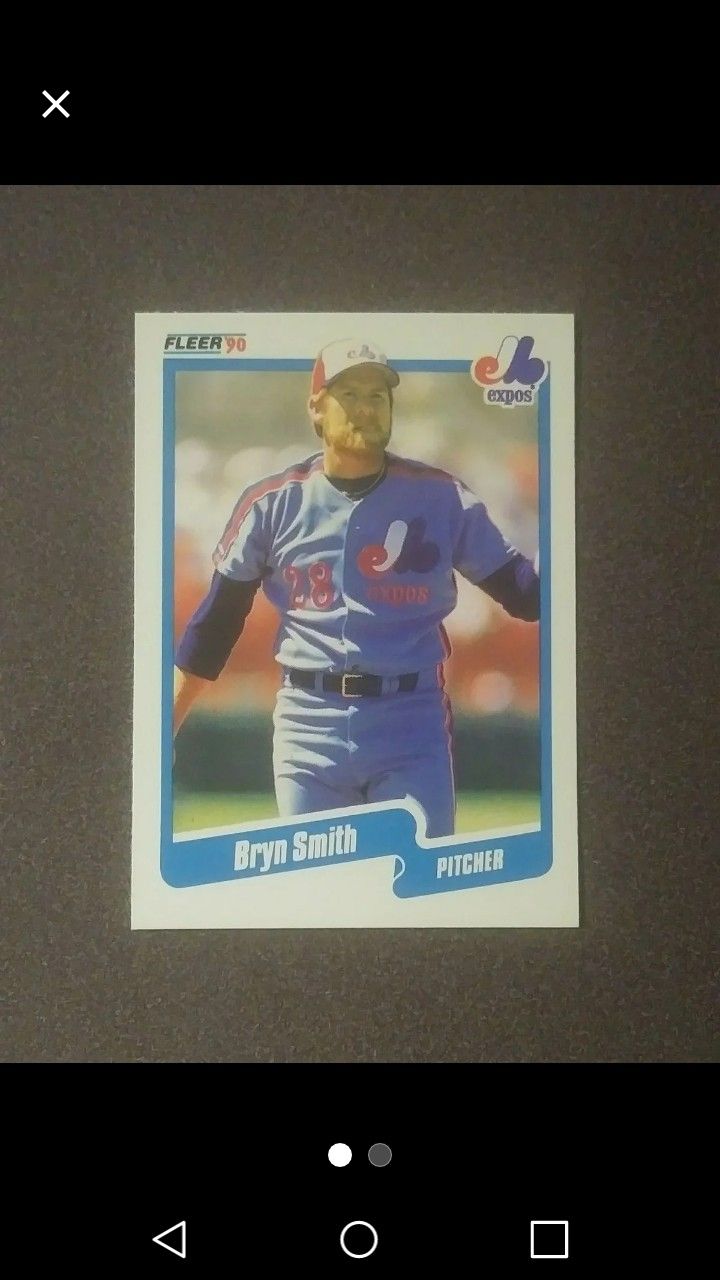 1990 Fleer Bryn Smith Montreal Expos #361 Pitcher Baseball Card Vintage Collectible Trading Sports MLB Major League Pro