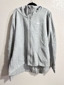 Nike Women’s Gray Hoodie Zip-up Workout Jacket Size S