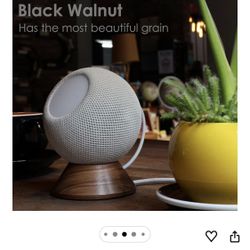 Black Walnut Stand for Apple HomePod Mini,Built-in Cable Management,Desktop Holder Mount for homepod Mini (HomePod Mini)