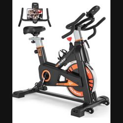 Exercise Bike, WENOKER Indoor Cycling Bike/Stationary Bike for Home, Indoor Bike with Silent Belt Drive, Heavy Flywheel and LCD Monitor for Home Gym C