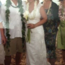 Beach wedding dress from David’s Bridal !