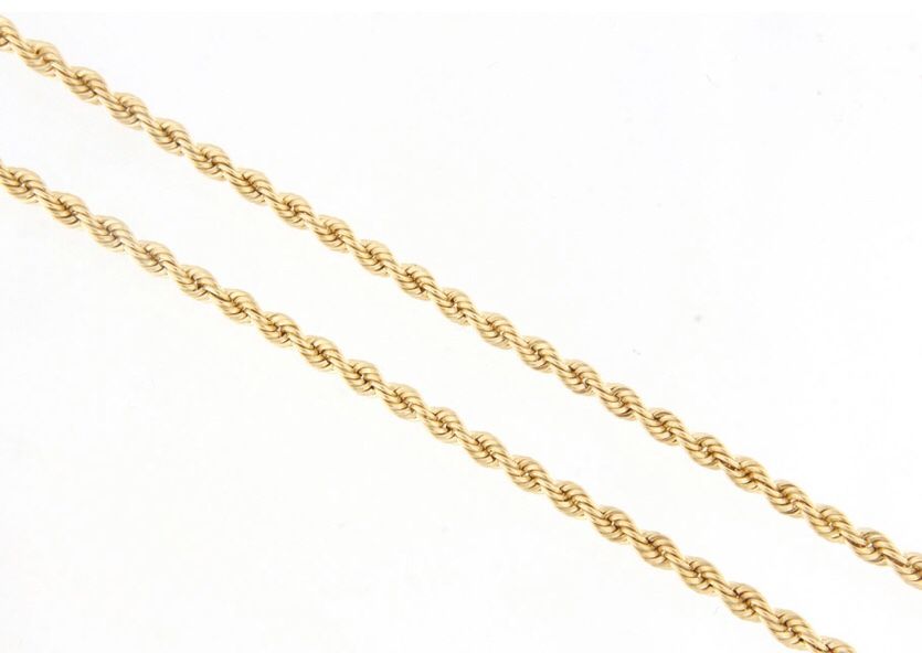 Unisex Chain 14kt Yellow Gold Solid