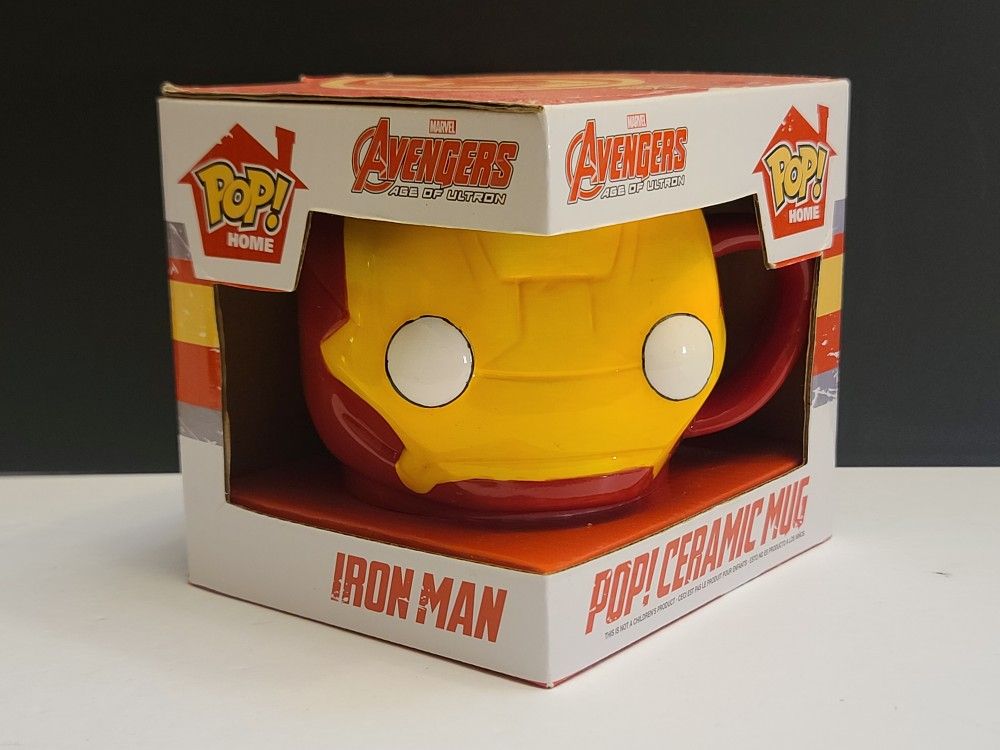 2018 Funko Pop! Home IRON MAN Avengers Age Of Ultron 12oz Ceramic Mug Coffee Cup