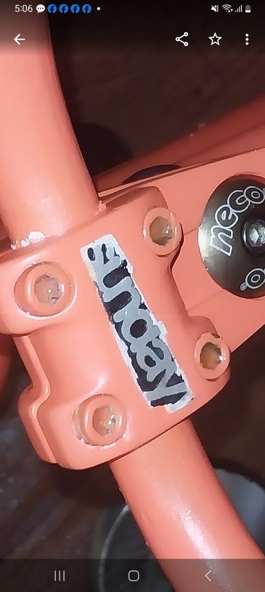 FOR SALE IS THIS SUNDAY BMX BIKE