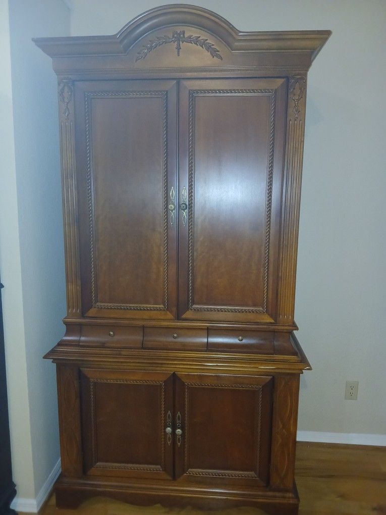 Armoire, Carved Wood