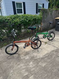 Two Light Weight Folding Bikes