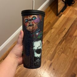 Handmade Custom Halloween Tumbler Cup