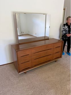 Dresser with mirror