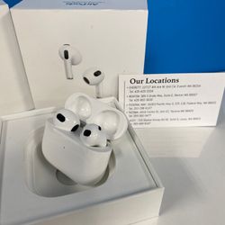 Apple Airpods 3 Bluetooth Earbuds - PAYMENTS AVAILABLE With $1 DOWN - NO CREDIT NEEDED