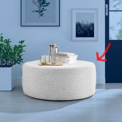 Heather Gray Ottoman *New*