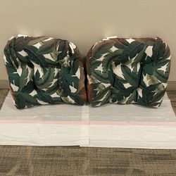 2 TOMMY BAHAMA CHAIR SEAT CUSHIONS (20"Sq x 4"Thick) - posted price is firm.