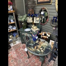 Custom Bunny Cabinet/art Stand and Table