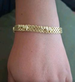 14k gold plated bracelet